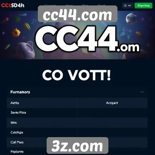 Comparação de cc44.com com outros sites de jogos