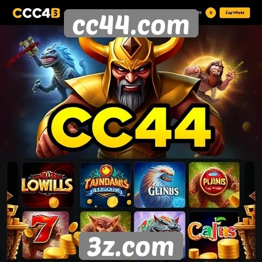 Análise da variedade de jogos disponíveis no cc44.com